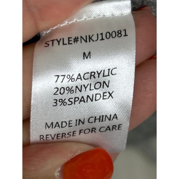 Lumiere by Anthropologie women's M gray plaid cardigan sweater duster long - Picture 4 of 6